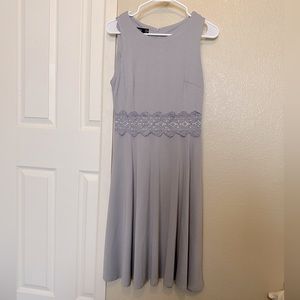 Grey sleeveless dress, size small (6). Like new.